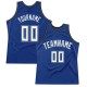 Custom Royal White-Light Blue Authentic Throwback Basketball Jersey