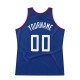 Custom Royal White-Red Authentic Throwback Basketball Jersey