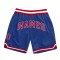 Custom Royal Red-White Authentic Throwback Basketball Shorts