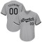 Custom Gray Black-White Authentic Throwback Rib-Knit Baseball Jersey Shirt