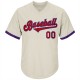 Custom Cream Red-Royal Authentic Throwback Rib-Knit Baseball Jersey Shirt