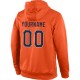 Custom Stitched Orange Navy-Gray Sports Pullover Sweatshirt Hoodie