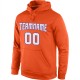 Custom Stitched Orange White-Purple Sports Pullover Sweatshirt Hoodie