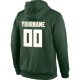 Custom Stitched Green White-Cream Sports Pullover Sweatshirt Hoodie