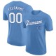 Custom Light Blue White-Royal Performance T-Shirt