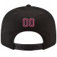 Custom Black Crimson-White Stitched Adjustable Snapback Hat