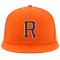 Custom Orange Brown-White Stitched Adjustable Snapback Hat