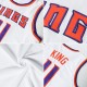 Custom White Red-Royal Authentic Throwback Basketball Jersey