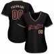 Custom Black Crimson-Khaki Authentic Baseball Jersey