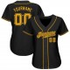 Custom Black Gold Authentic Baseball Jersey