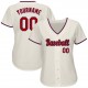 Custom Cream Red-Royal Authentic Baseball Jersey