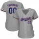 Custom Gray Royal-Red Authentic Baseball Jersey