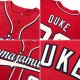 Custom Red Navy-White Authentic Baseball Jersey