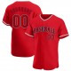 Custom Red Red-Navy Authentic Baseball Jersey