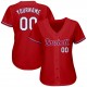 Custom Red White-Royal Authentic Baseball Jersey