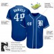 Custom Royal White-Light Blue Authentic Baseball Jersey