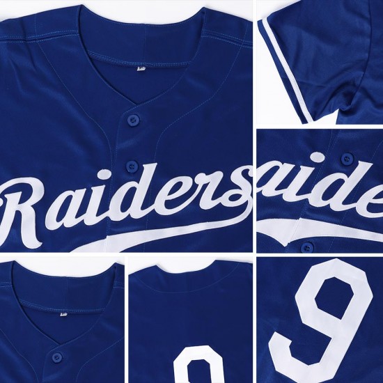 Custom Royal Orange-White Authentic Baseball Jersey