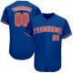 Custom Royal Orange-White Authentic Baseball Jersey