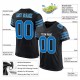 Custom Black Panther Blue-White Mesh Authentic Football Jersey