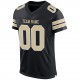 Custom Black Vegas Gold-White Mesh Authentic Football Jersey