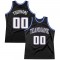 Custom Black White-Royal Authentic Throwback Basketball Jersey