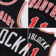 Custom Black White-Purple Authentic Throwback Basketball Jersey