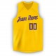 Custom Gold Purple V-Neck Basketball Jersey