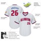 Custom White Red-Royal Authentic Throwback Rib-Knit Baseball Jersey Shirt