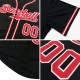 Custom Black Orange-White Authentic Baseball Jersey