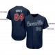 Custom Navy Red-White Baseball Jersey