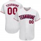 Custom White Red-Navy Authentic Baseball Jersey