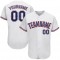 Custom White Royal-Red Authentic Baseball Jersey