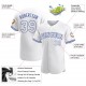 Custom White White-Royal Authentic Baseball Jersey