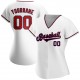 Custom White Red-Navy Authentic Baseball Jersey