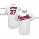 Custom White Red-Navy Baseball Jersey